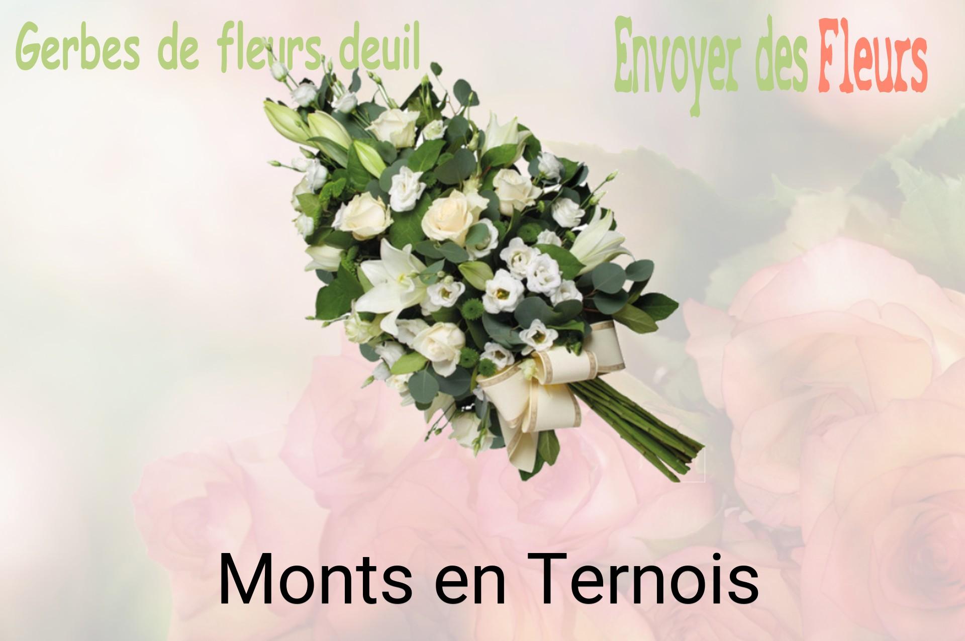 Gerbe de fleurs de deuil livrée à Monts-en-Ternois